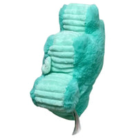 Thumbnail for Side angle view of YooZoo Puzzlez Austin Teal Gorilla plush