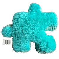 Thumbnail for Back view of YooZoo Puzzlez Austin Teal Gorilla plush displaying fabric barcode tush tag