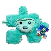 Thumbnail for YooZoo Puzzlez Austin Teal Gorilla puzzle piece plush front view displaying puzzle hangtag