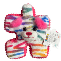 Thumbnail for Back of YooZoo Puzzlez Bailey Rainbow Tiger hangtag with UPC 850064631046