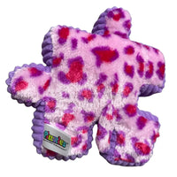 Thumbnail for Back view of YooZoo Puzzlez Layla Leopard showing Puzzlez fabric label