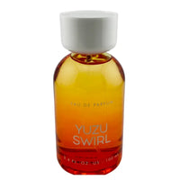 Thumbnail for Another perspective of the Tru Fragrance Yuzu Swirl Eau de Parfum bottle, highlighting the vibrant yellow and orange tones.