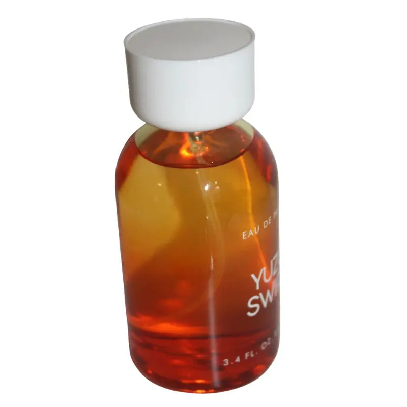 Full bottle view of Tru Fragrance Yuzu Swirl Eau de Parfum 100 ml, showcasing the white cap and gradient design.