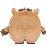 Thumbnail for Studio front view of Zuru Fuggler Chunky Fuggs Cap'n Blathering Barry capybara plush showing human-like teeth and sleepy eyes