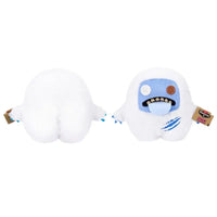 Thumbnail for Zuru Fuggler Chunky Fuggs Abominable Snowman Yeti plush front and back view