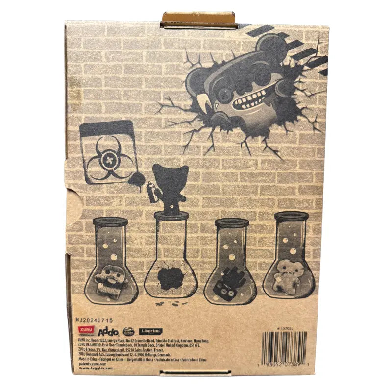 Zuru Fuggler Laboratory Misfits Edition box back showing ZURU Spin Master branding item number and barcode